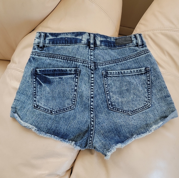 Garage Denim High Rise Slim Sexy Short Shorts - Picture 2 of 7